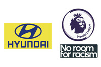 Premier League Badge&&No Room For Racism&Hyundai Sponsor